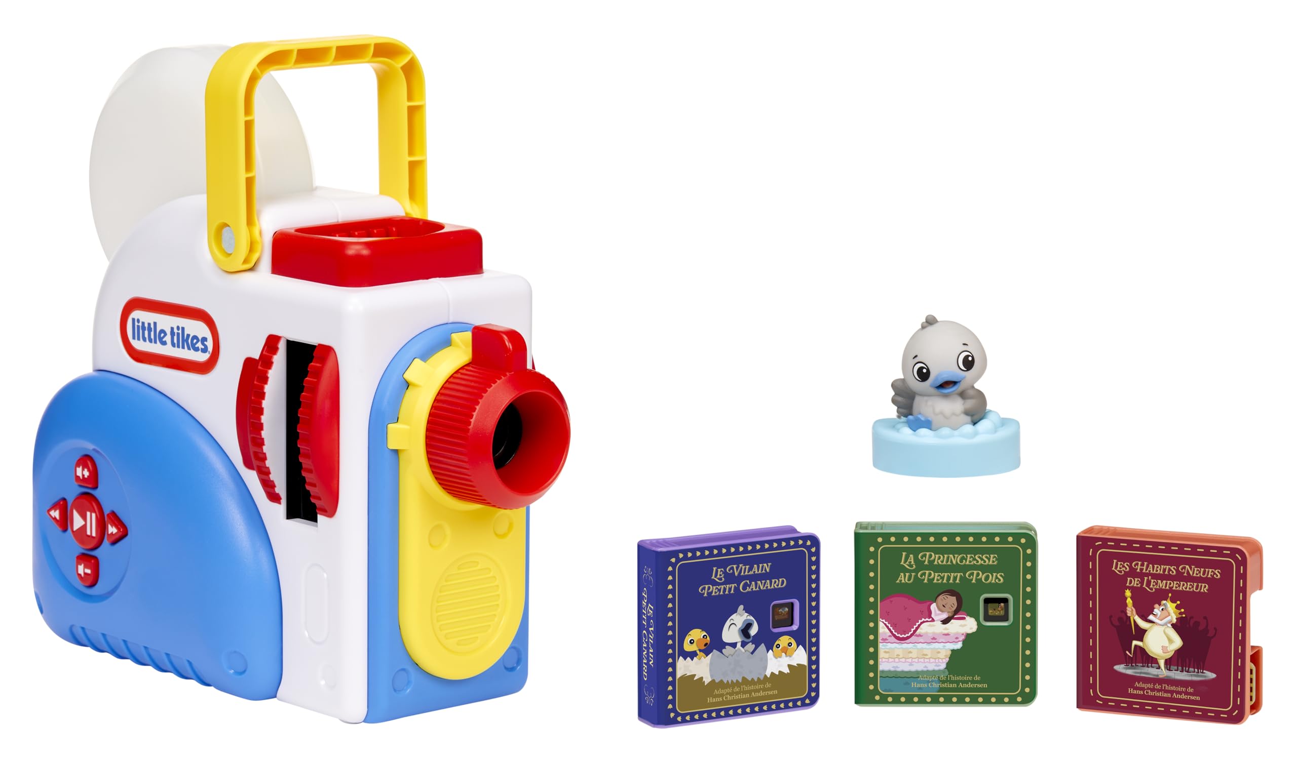 Little Tikes Story Dream Machine Starter Pack avec 3 Contes de Fées Classiques - Projecteur Audio, Lumineux et Sonore pour Enfants - avec 3 Histoires et 1 Figurine - pour Enfants Dès 3 Ans