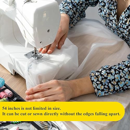 Miniatura 6 de Rollos de tela de tul blanco de 54 pulgadas por 20 yardas, perno de carrete de tutú para decoración de bodas, falda tutú de baby shower, envoltura