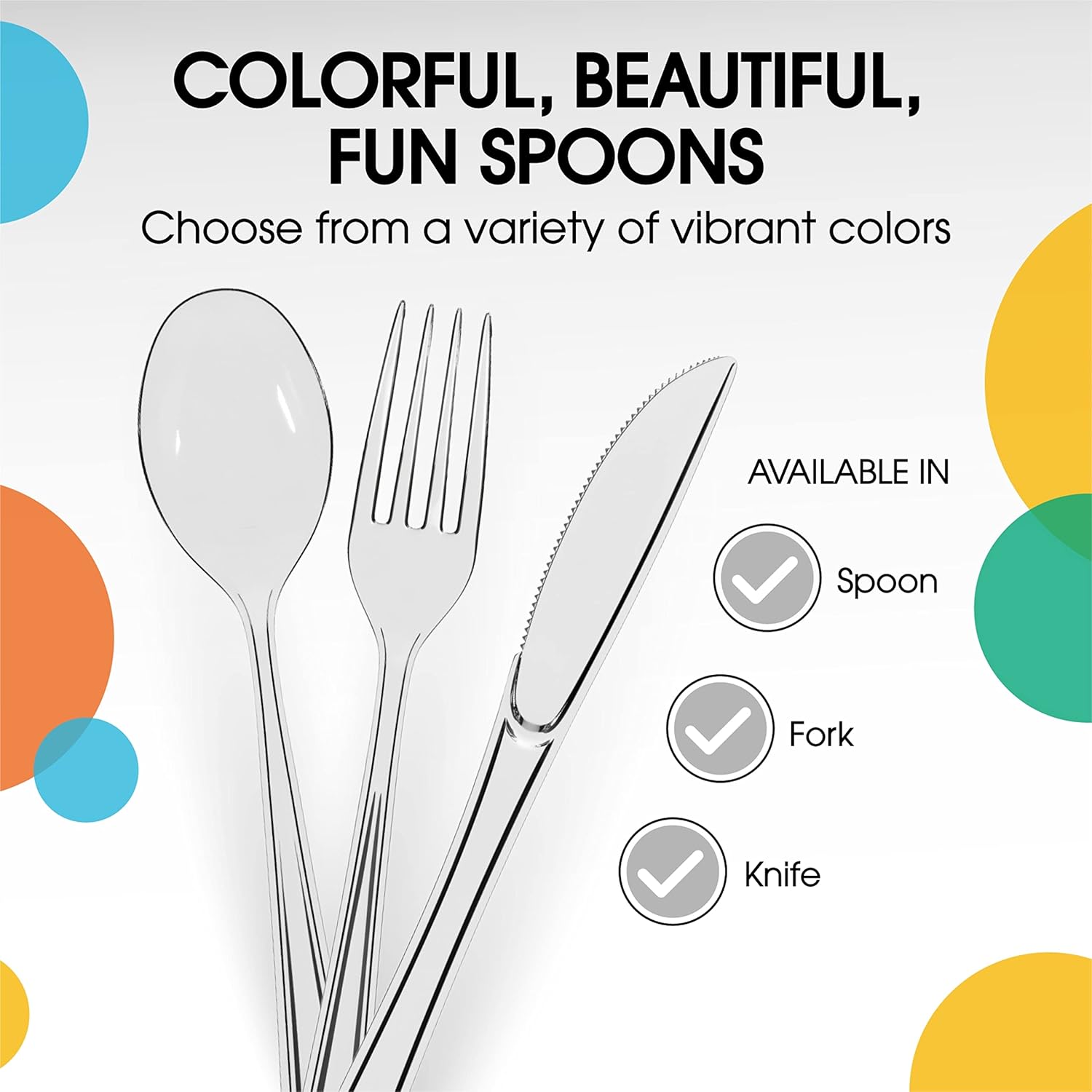 Party Solids Clear Plastic Knives 200 Pcs Clear Knives Disposable Utensils Heavy Duty Plastic Cutlery Set Disposable Cutlery Sets Flatware Sets Silverware Set Party Supplies & Party Tableware