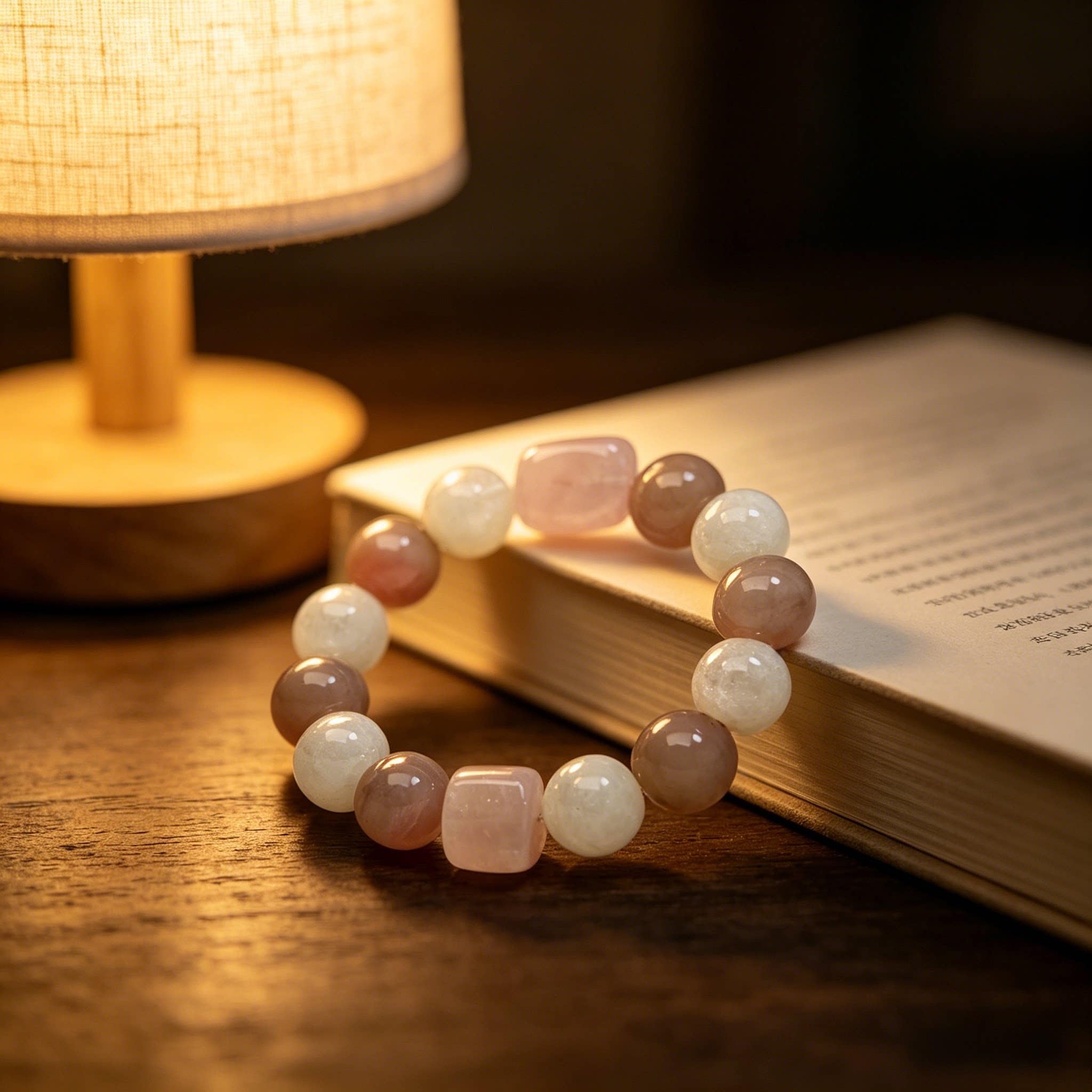 Bracciale Pietra Naturale Bracciale di Cristallo Personalizzato per Le Donne, Naturale Rose Quartz Perline Gioielli Fatti A Mano