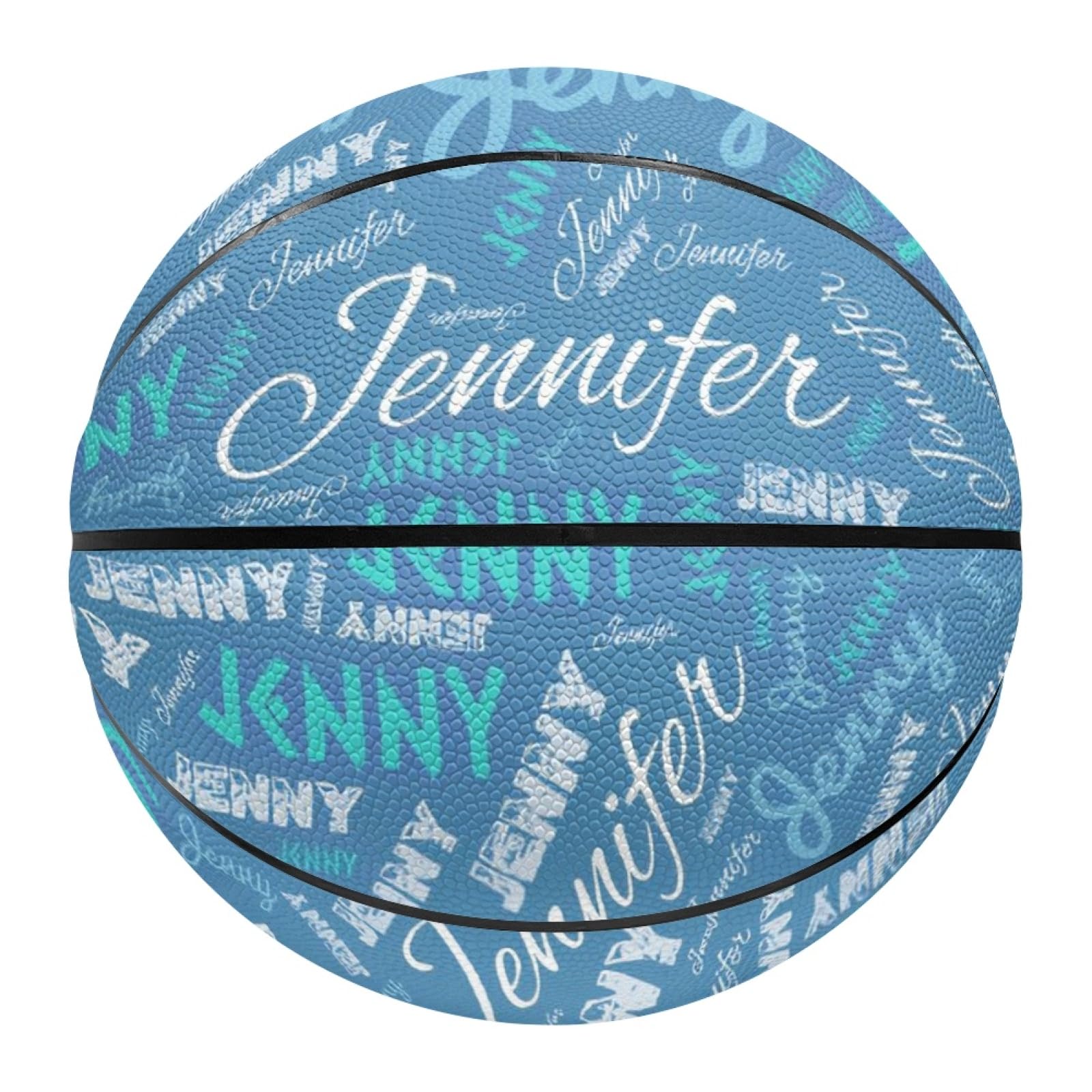 MuMiY Personalized Basketball with Name, Custom All Printed Name Basketball Size 7 (29.5") / Size 5 (27.5"), Birthday Present, Team Gifts