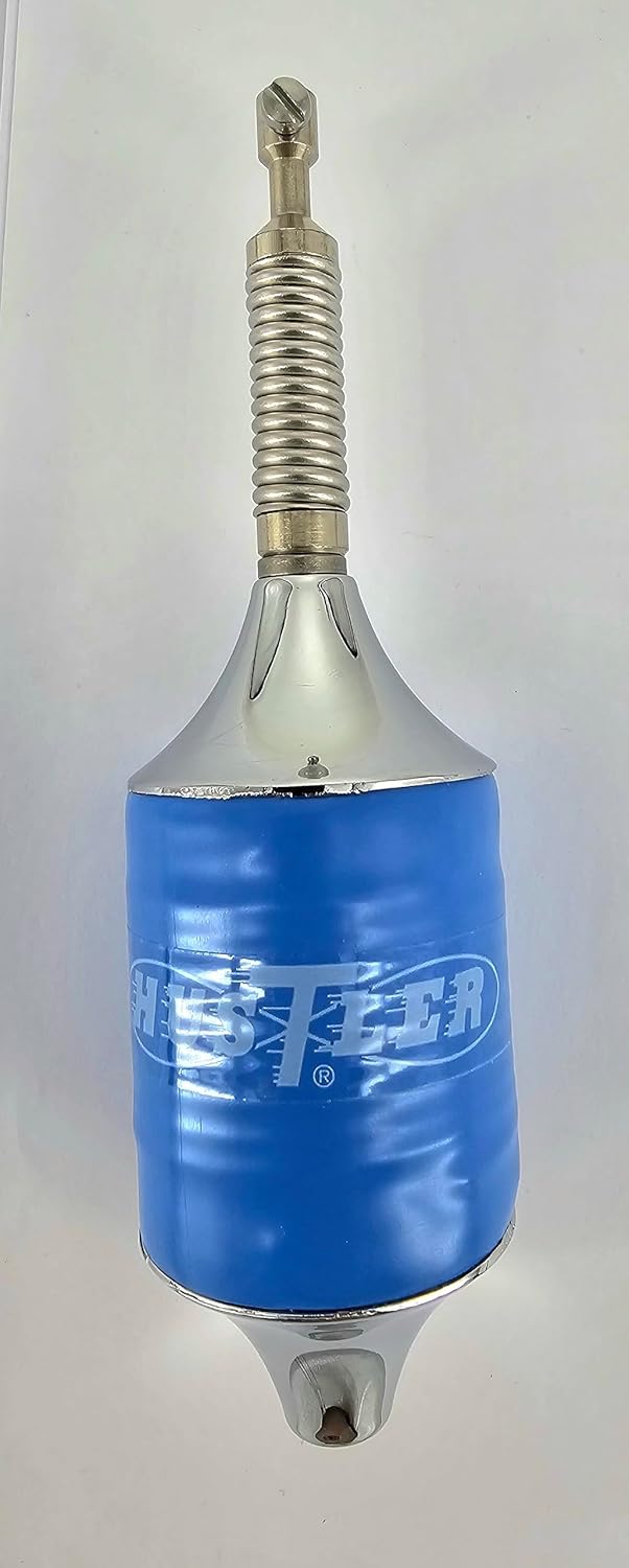 Hustler SCB Blue Trucker Center Load Mobile Antenna, 55" Height, 17-7 PH Stainless Steel Whip, 1/4 Wave Design, 1.6 MHz Bandwidth, Shock Resistant Impact Spring, 3/8" x 24 Threaded Base