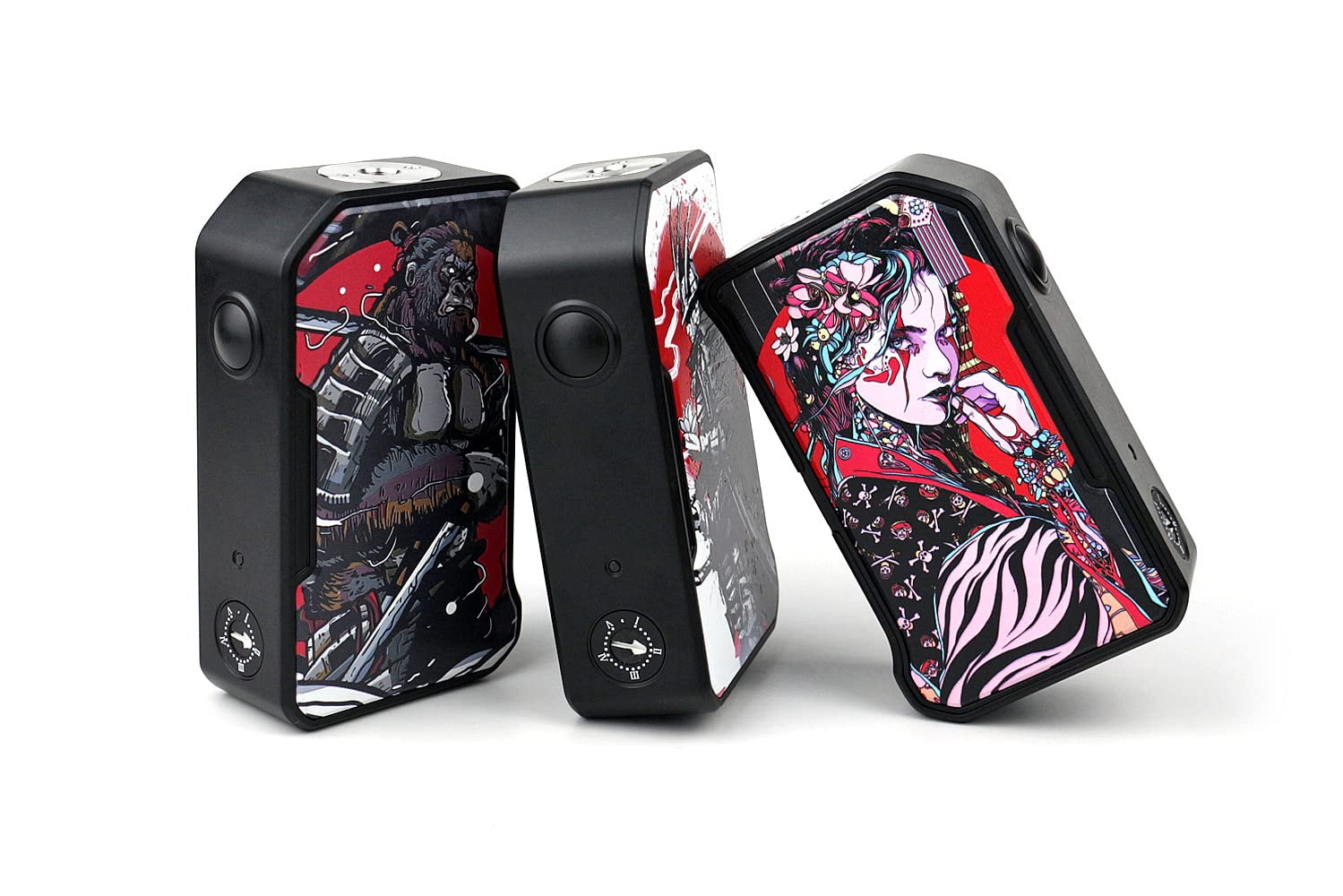 samurai box mod Samurai Box Mod DOVPO MVV II 280W Variable Voltage Box Mod Power Through  Dual 18650 Batteries