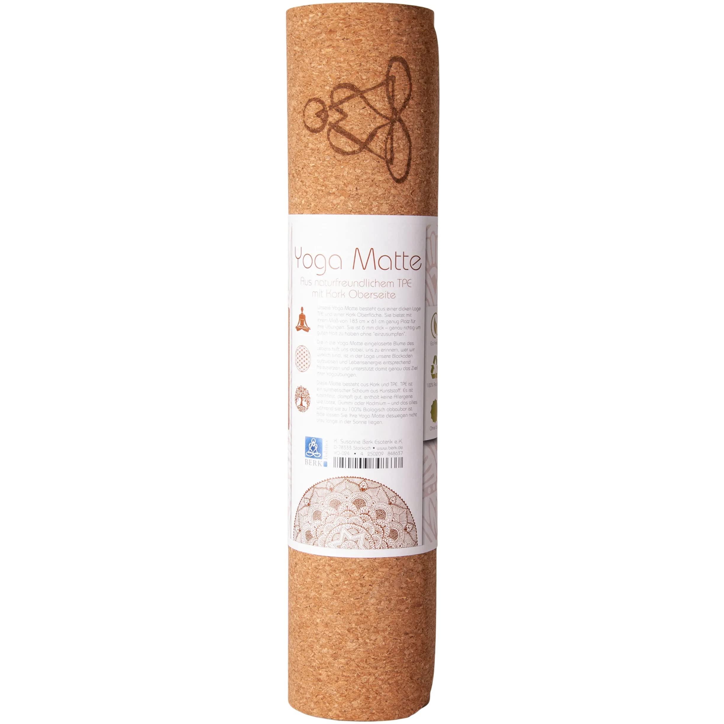 Berk Yogamatte Kork 1 Stück