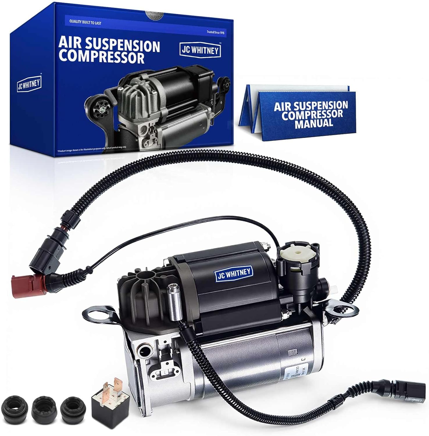 JC Whitney JFBAJCWASC00041 Air Suspension Compressor - Compatible with Audi A8 Quattro 2003-2010, S8 2003