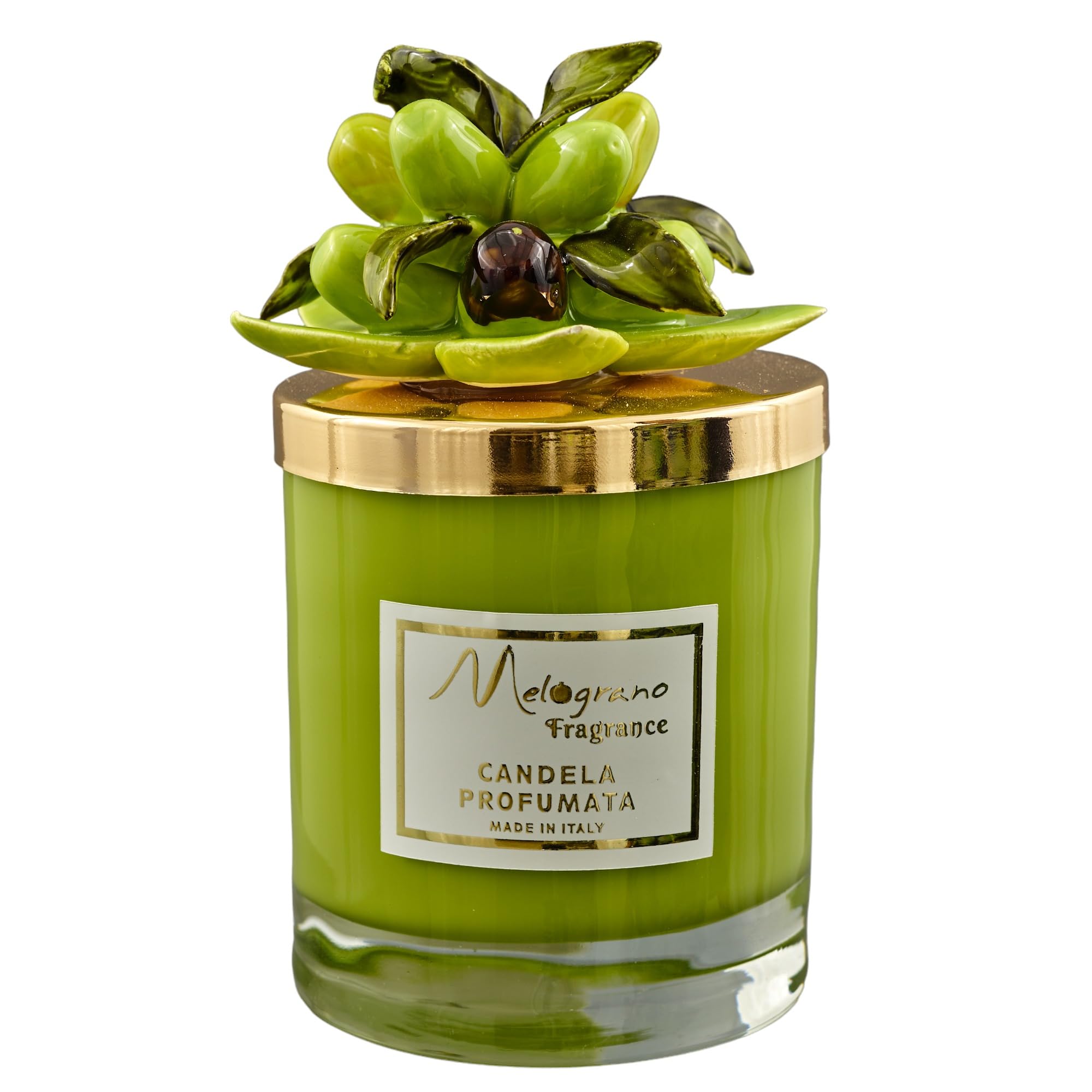 Doni Bomboniere Cresima Candela Profumata Verde con Decorazione Idea Regalo Candele Matrimonio Anniversario Comunione Oggettistica Partecipazioni Utili 50° 25° Idee Originali Economiche Eleganti