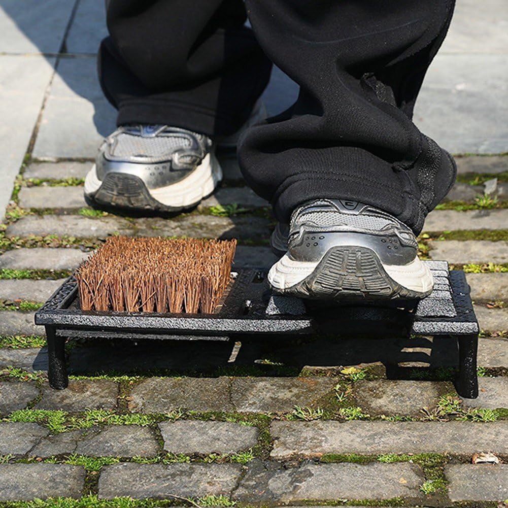 Cepillo Raspador De Botas, Limpiador De Botas De Hierro, Limpiador De Barro para Botas De Agua Resistente Desgaste, Raspadores De Zapatos Resistentes para Jardín Y Granja.
