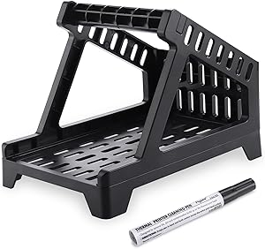 Label Holder for Thermal Label Roll and Fanfold Labels, Label Dispenser Compatible with Munbyn & 6x4 Labels