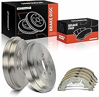 A-Premium 10.67in Rear Brake Drums & Ceramic Shoes Kit for Nissan Sentra 2013-2023 - 6PC OE Direct Fit Replacement