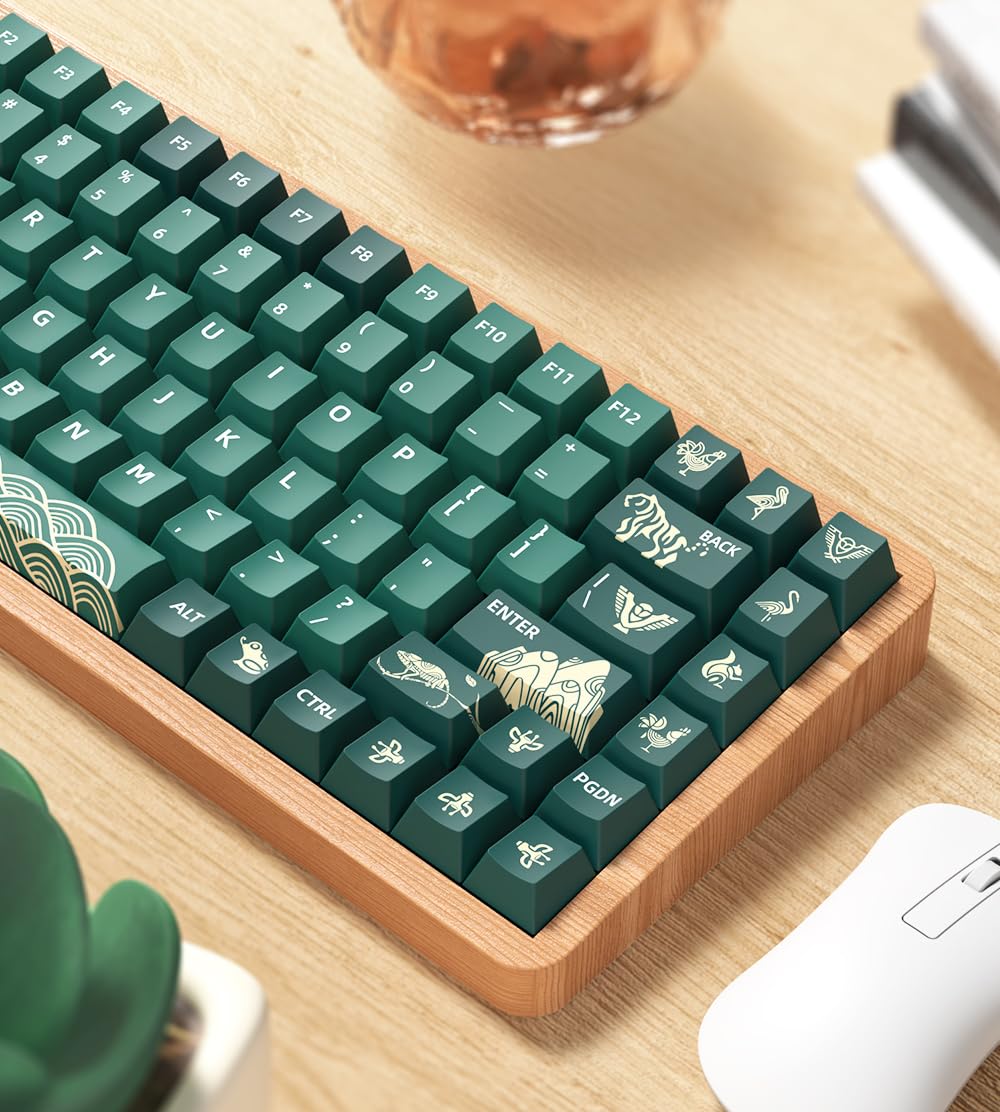 あつまれどうぶつの森風キーキャップ どうぶつの森のテーマのキーキャップ,141個,高さpbt,104/68/87