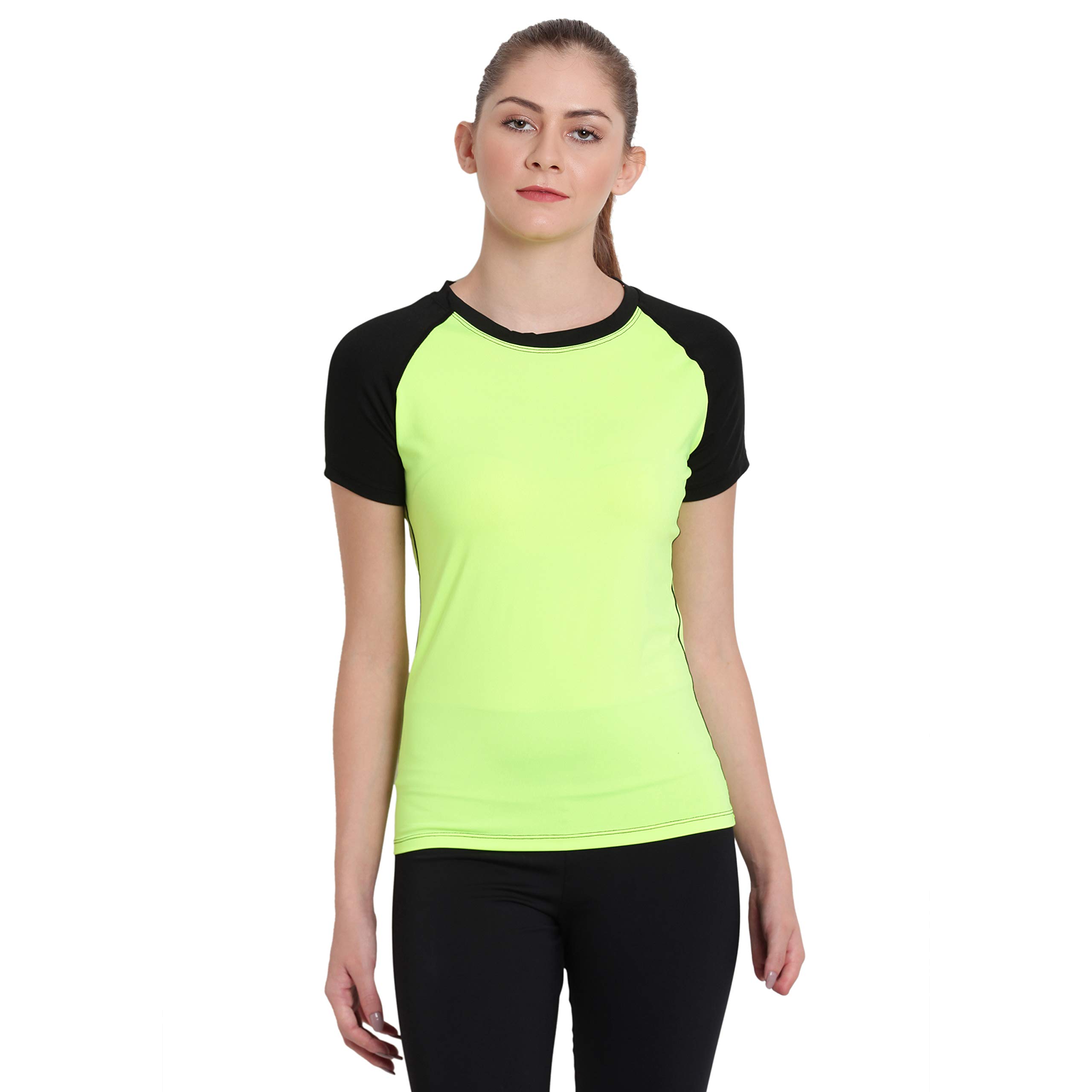 ElinaWomen's Poly Spandex Sports T-Shirts