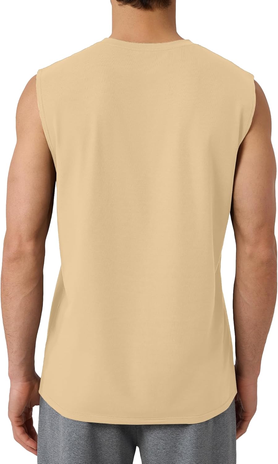 Men's Tank Top Undershirt Workout Sleeveless Moisture Wicking T-Shirts for Men Soft Casual Cotton Modal Tank Tops - Image 2