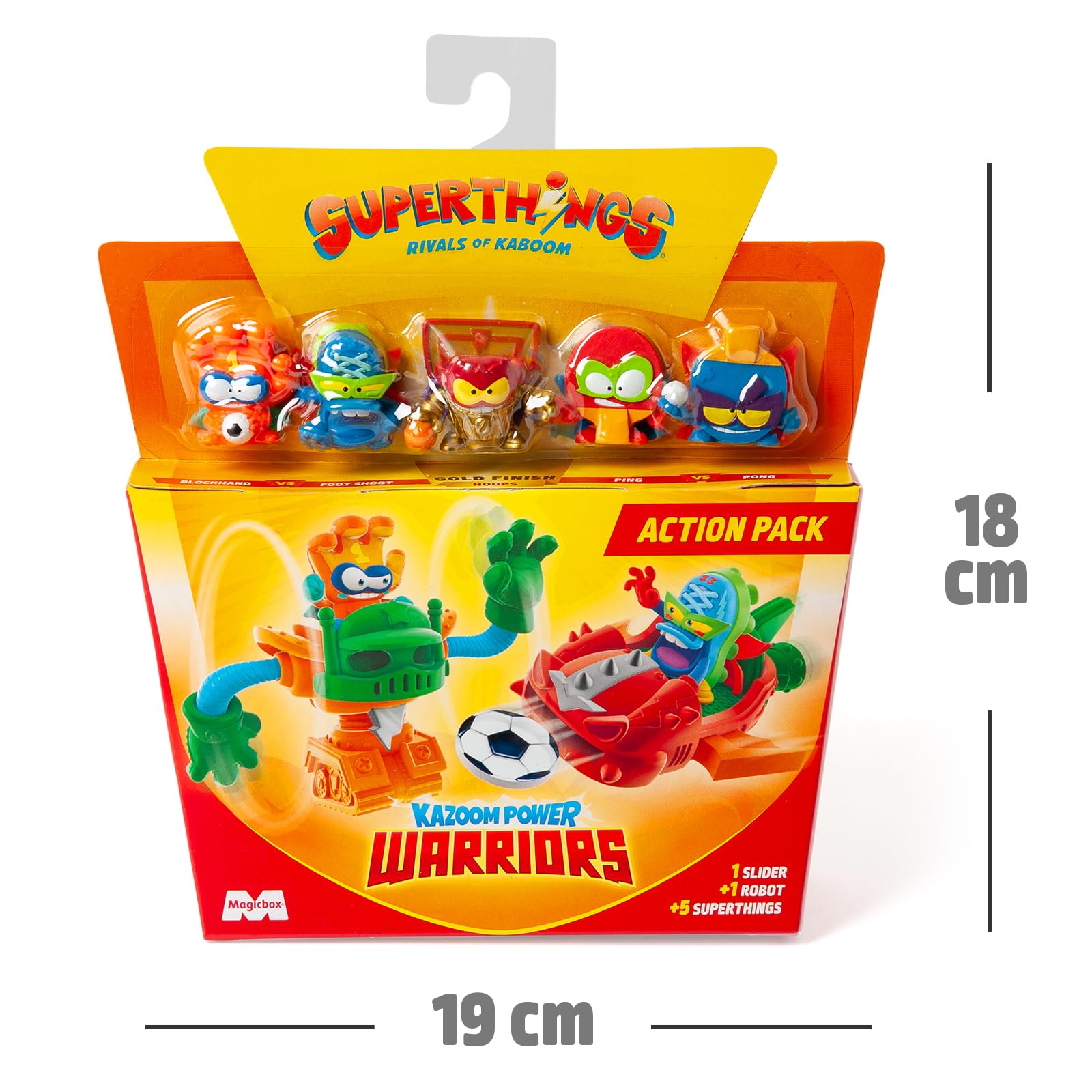 SUPERTHINGS KAZOOM Power Warriors – Action Pack. Contiene 5 Superthings (Incluye 1 capitán Dorado), 1 Robot, 1 Slider. Pack 2 de 4 — view 9