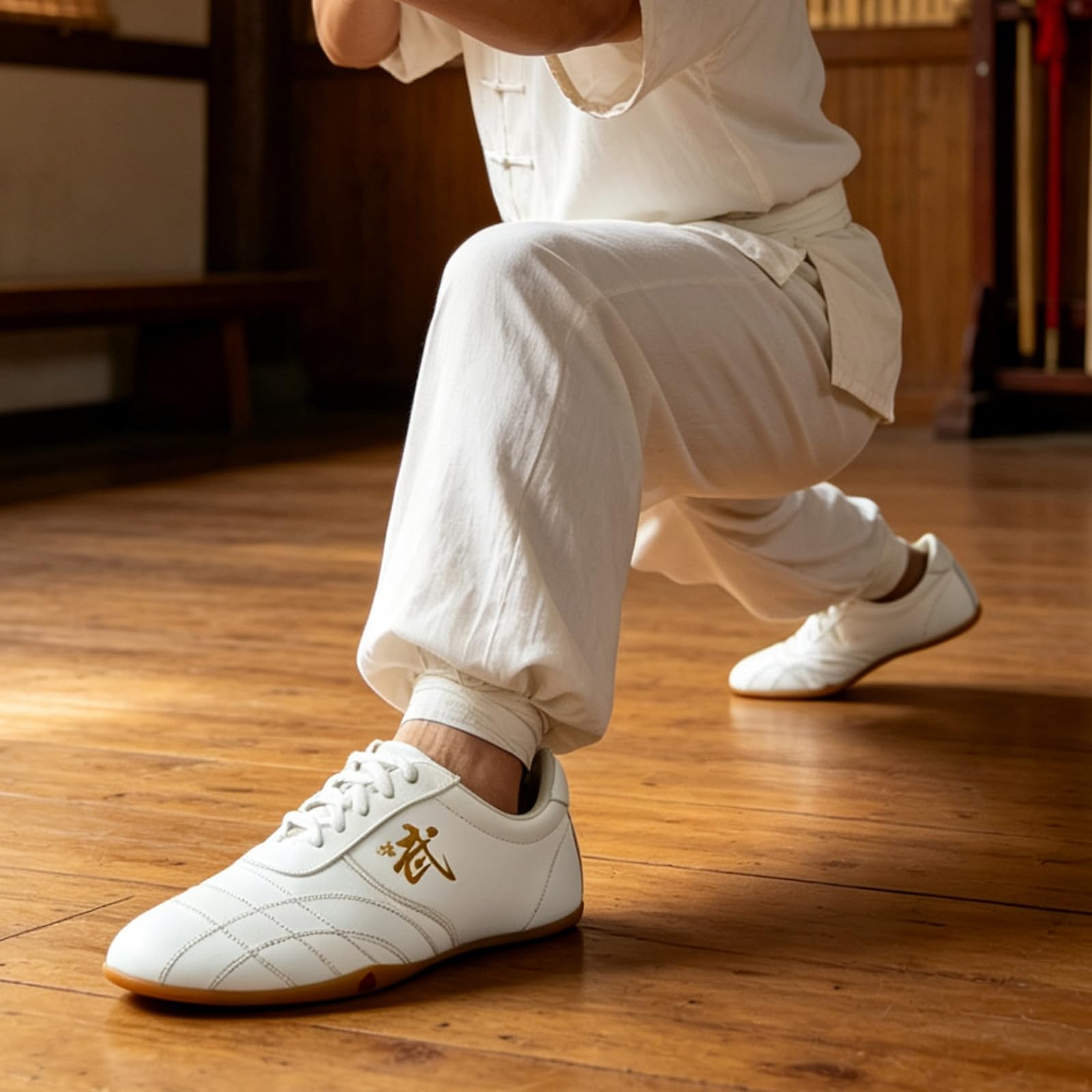 Kampfsportschuhe Herren Tai-Chi Kung-Fu Sneaker Leder Für Kinder