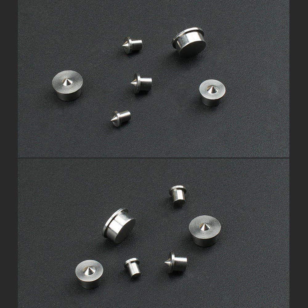 6Pcs Rotondo Legno Pin Locators 4-12mm Tassello Pin Centro Punto Set Lavorazione Del Legno Artigianato Morsetto Acciaio Strumenti