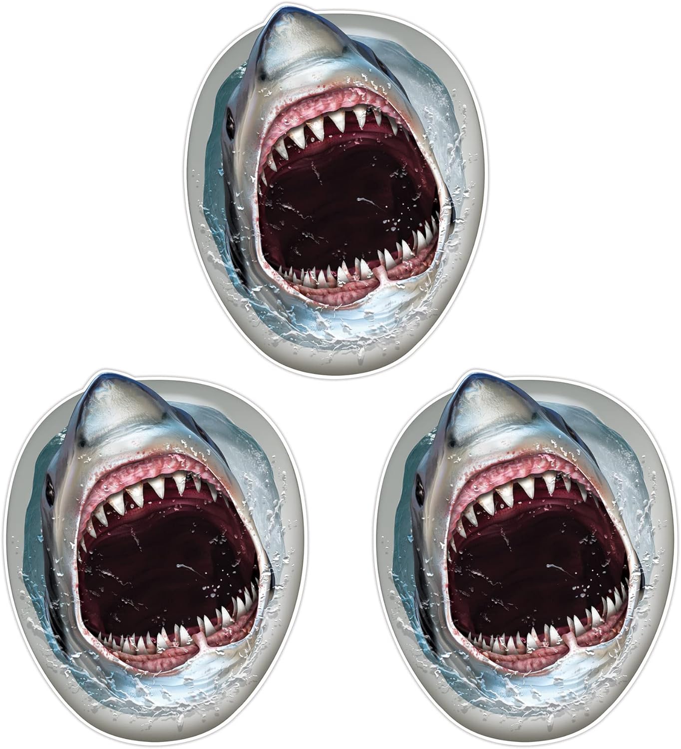 Shark Toilet Topper Peel N Place Pack of 3