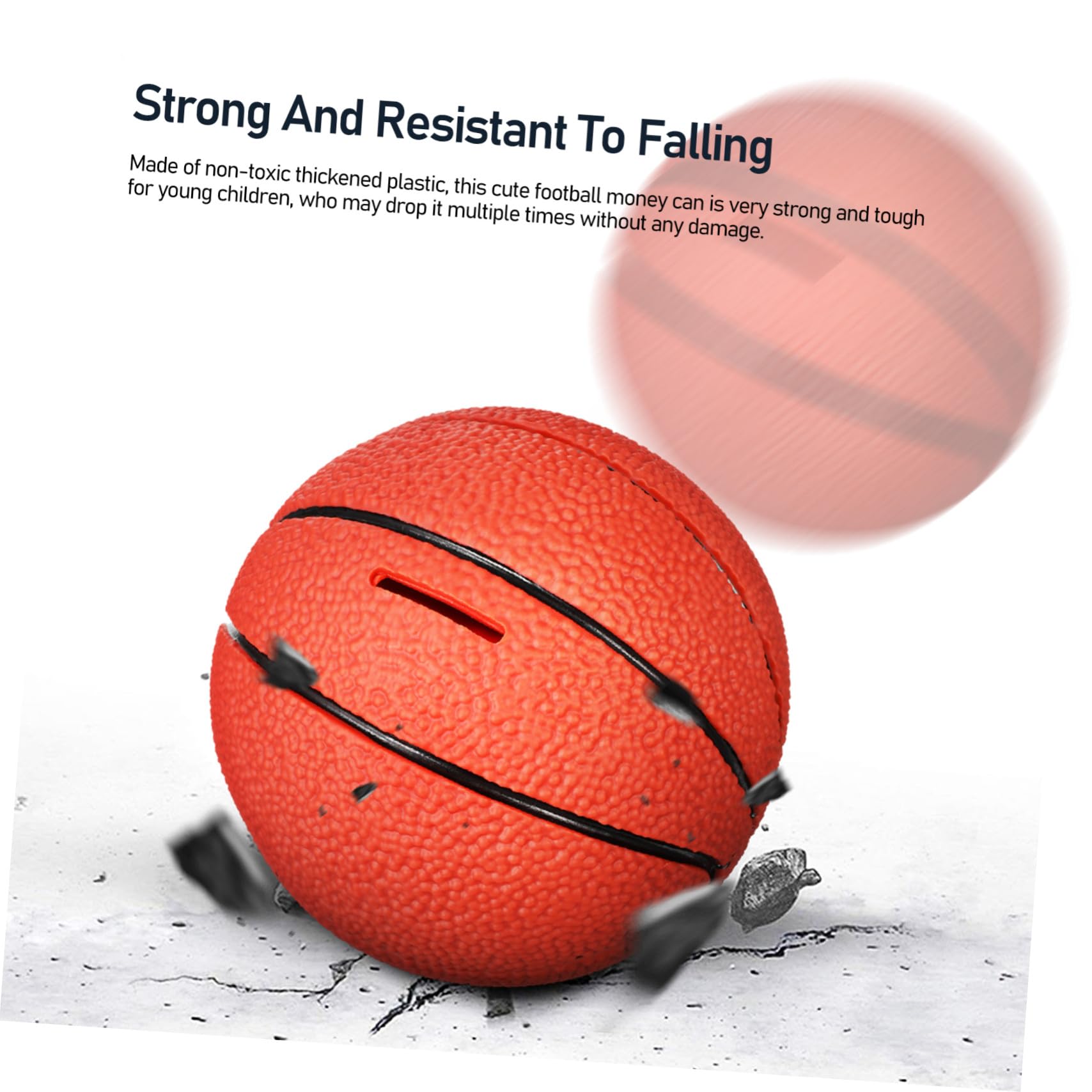 Salvadanaio Pallone Calcio e Basket per Bambini, 2 Pezzi Vinile | Portatile, Salvasoldi Decorativo per Casa e Compleanno, Stile Giocoso e Creativo