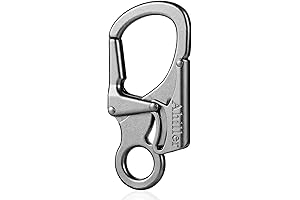 Alloy Carabiner Keychain with Anti-Misopening Locking Design