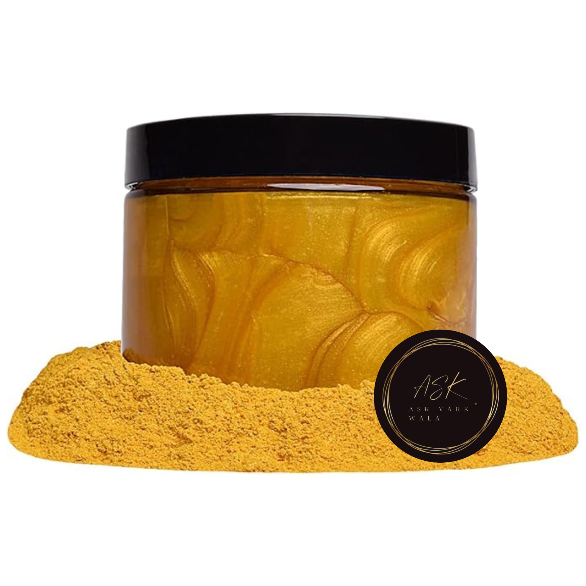 A.K GOLD LEAF 25GRAMS. Metallic Gold Mica Powder. Pearl Pigment, Glossy Dust Glitter, for, Multipurpose Resin DIY Arts and Crafts | Natural Bath Bombs, Paint, Soap, Nail Polish, Lip Balm