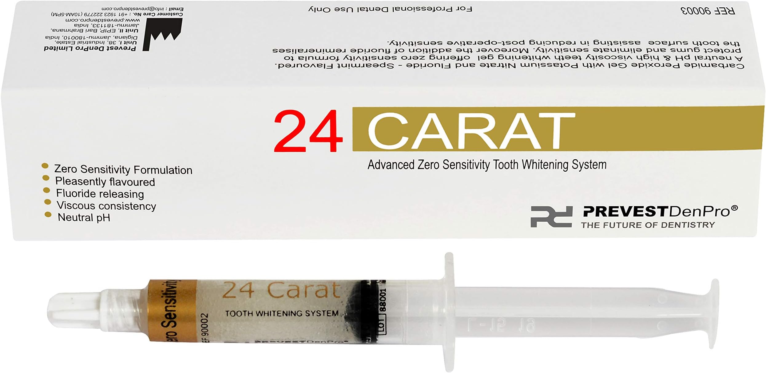 Prevest DenPro 24 CARAT 35% Advanced Zero Sensitivity Tooth Whitening System