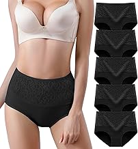 YOULEHE Women's High Waist Knickers Ladies Cotton Briefs Underwear Full Coverage Soft Breathable Panties Multipack