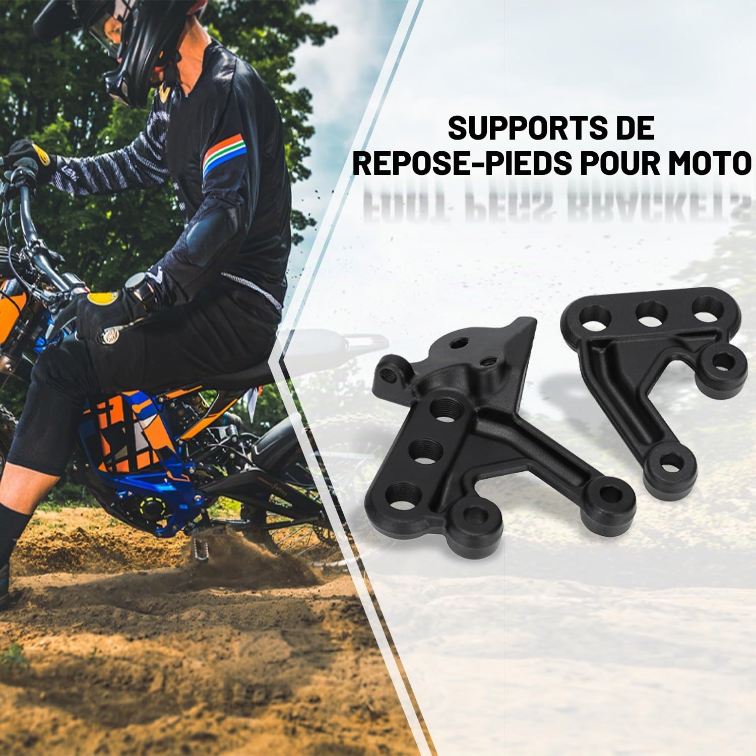 Support Repose Pied Moto,pour Surron Sur Ron Sur-Ron Light Bee X/S | Support Cale Pied Moto Kit