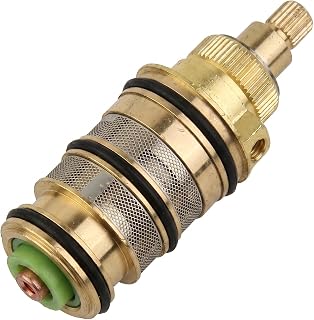 Reemplazo de cartucho de ducha, kit de reparación de barra de válvula mezcladora de ducha con cartucho termostático 20-50℃, cartucho de control de temperatura constante de latón incorporado en