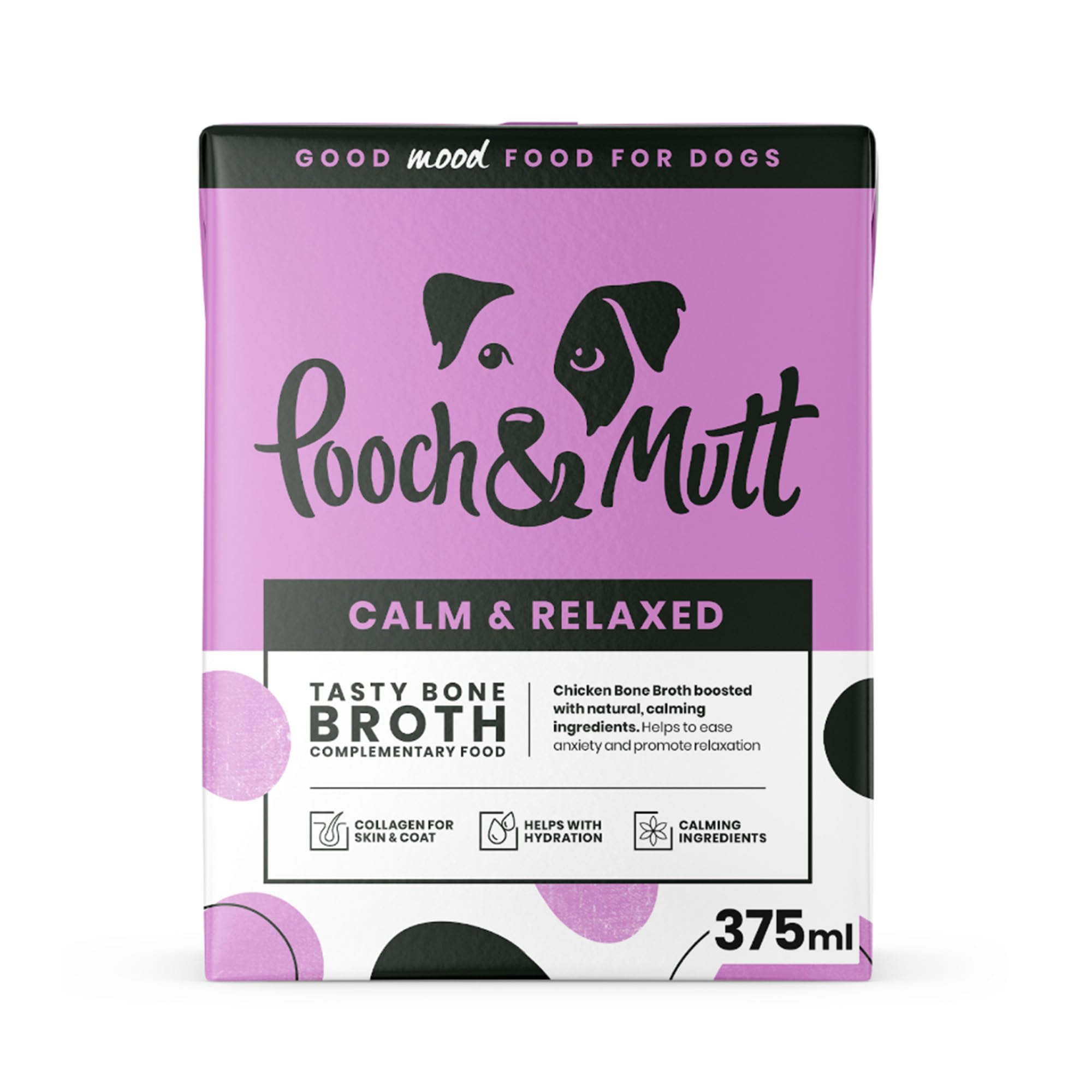 Pooch & Mutt - Calm & Relaxed Chicken Bone Broth for Dogs, 375ml