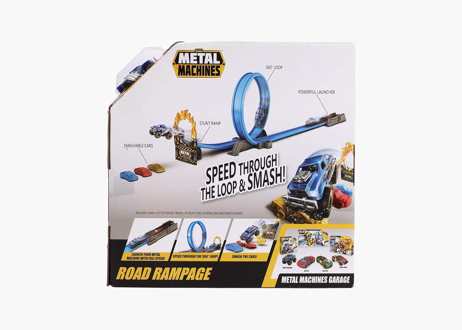 METAL MACHINES Track looping, includes 1 car 30 x 6 x 30 cm, Blue - Image 3