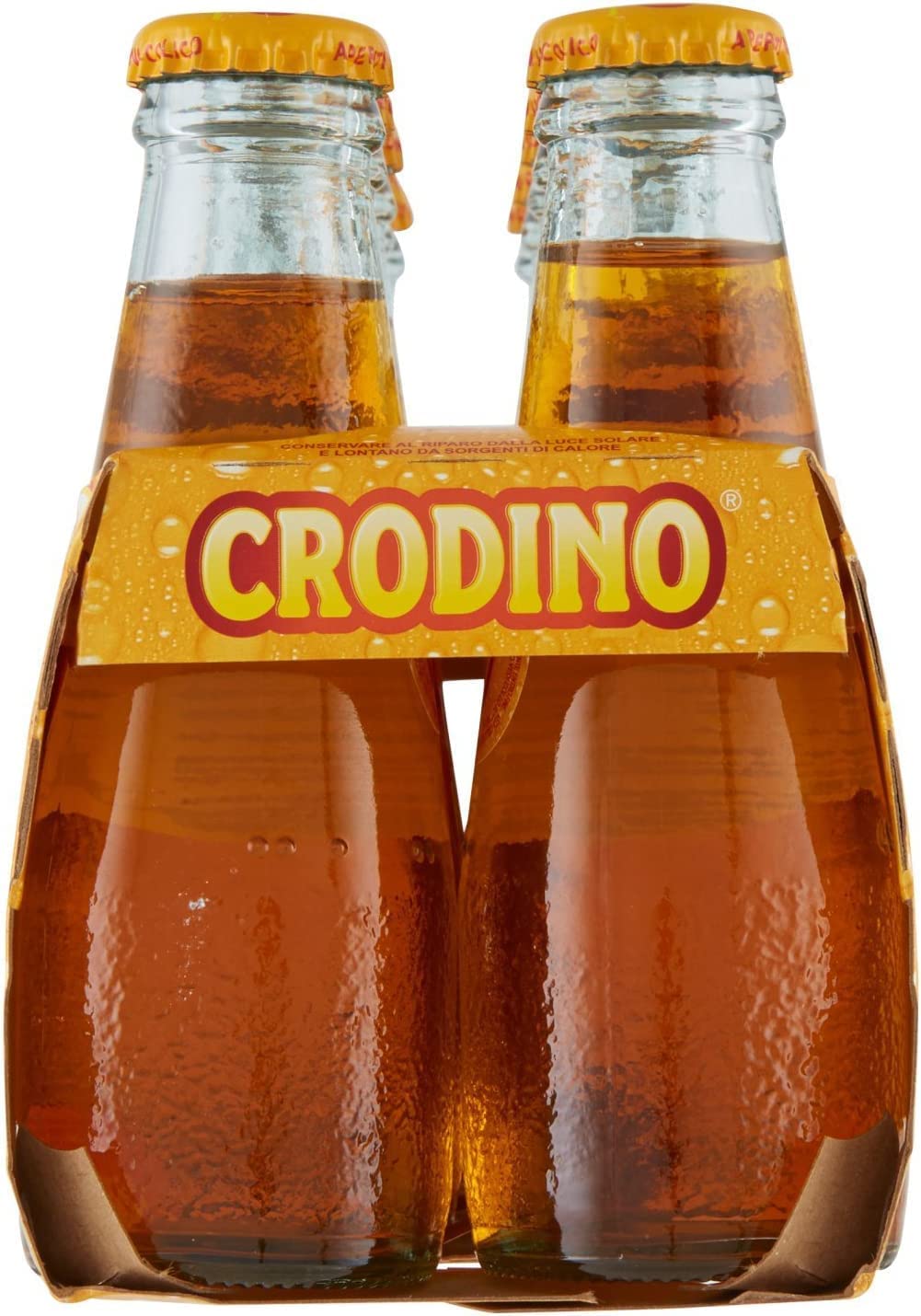 San pellegrino Crodino Lot de 40 apéritif sans alcool amer d'Italie + polpa italien gourmet 400 g