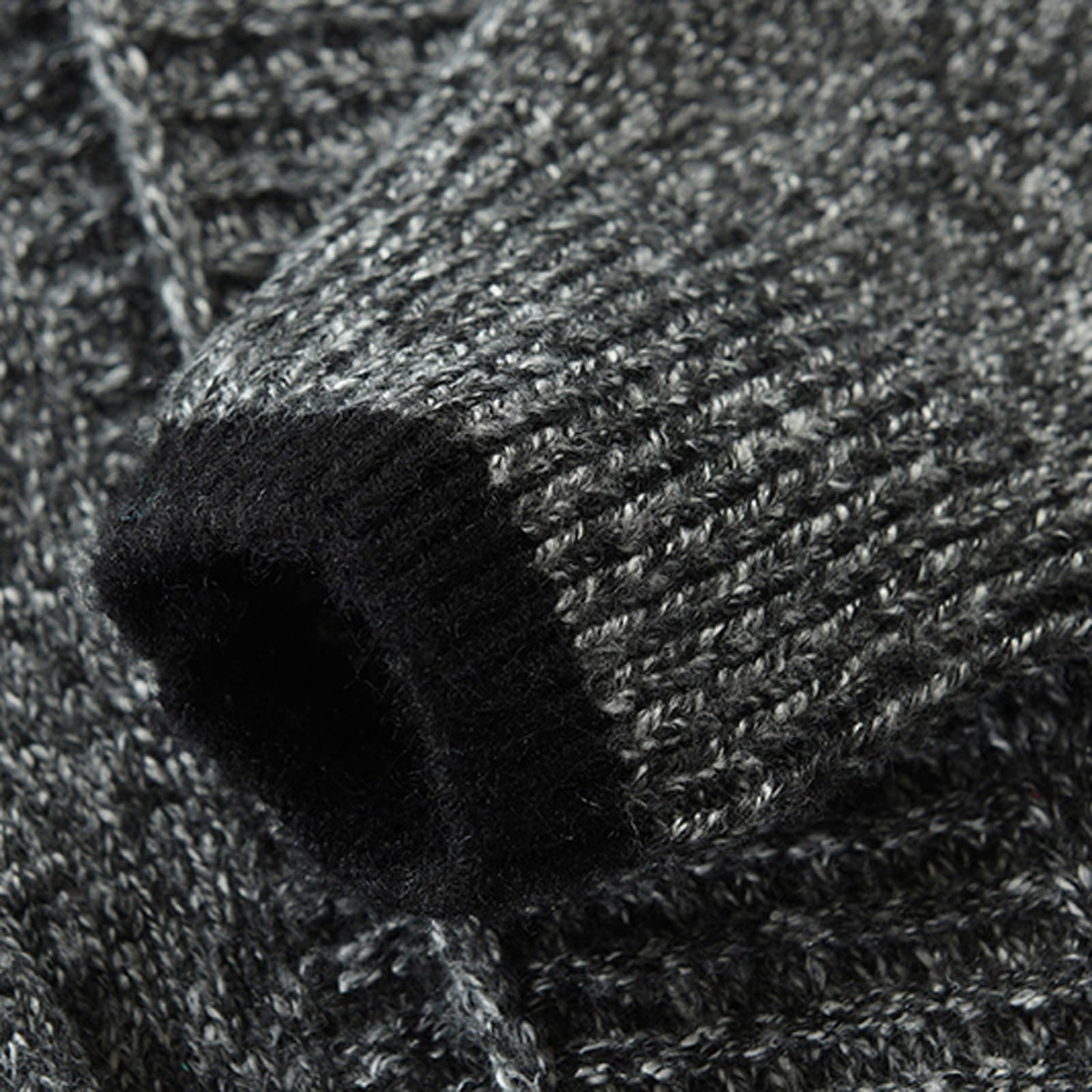 Cardigan da uomo, slim fit, cardigan invernale elegante, sportivo, lavorato a maglia, per le mezze stagioni, business, casual, colletto alto, con bottoni, davanti, aperto, a maglia grossa