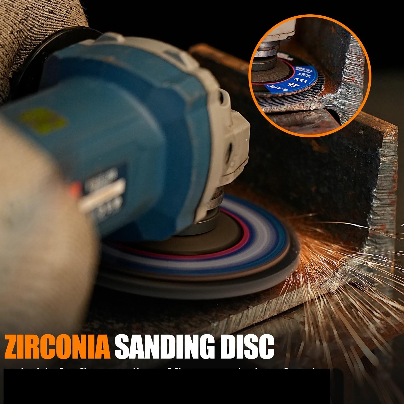 Discos de láminas 5/20 piezas Muelas abrasivas 115 mm | Disco de lijado de grano 40/60/80/120 de 4,5 pulgadas for herramienta abrasiva de madera(20PCS MIX)