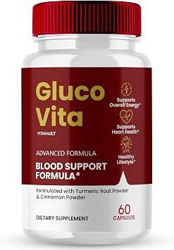 Gluco Vita Capsules, GlucoVita Support Formula Supplement Pills - Maximum Strength, Gluco Vita Health & Wellness All Natural Formula, Official Gluco Vita Health Capsules Reviews 60 Capsules