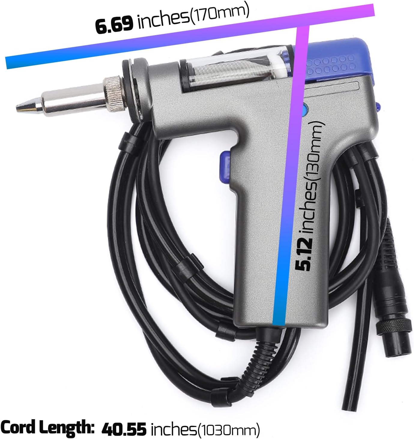 WEP #948DG Desoldering Gun Handpiece Replacement ONLY Compatible with WEP 948D-III, 948D-I Desoldering Station