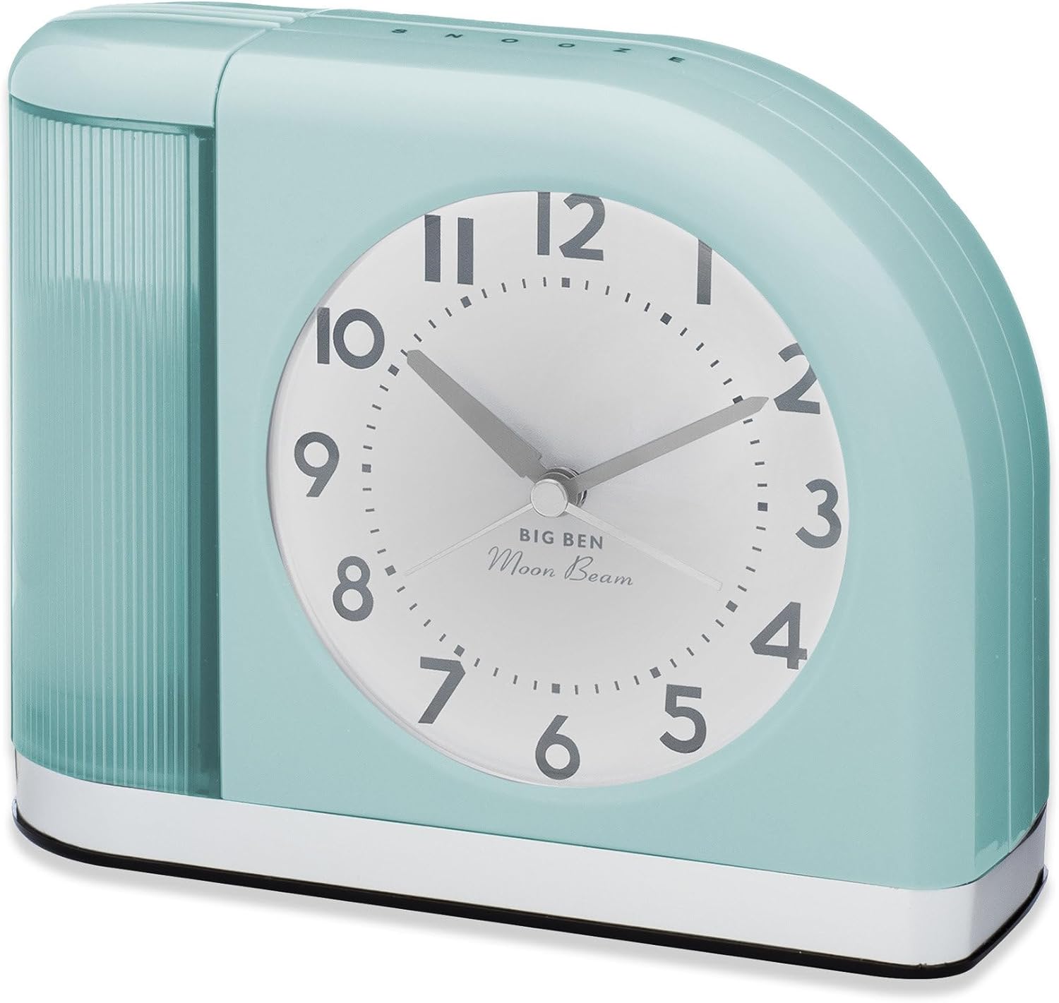 Westclox Big Ben Moon Beam Quartz Analog Alarm Clock with USB (Bluegrass)