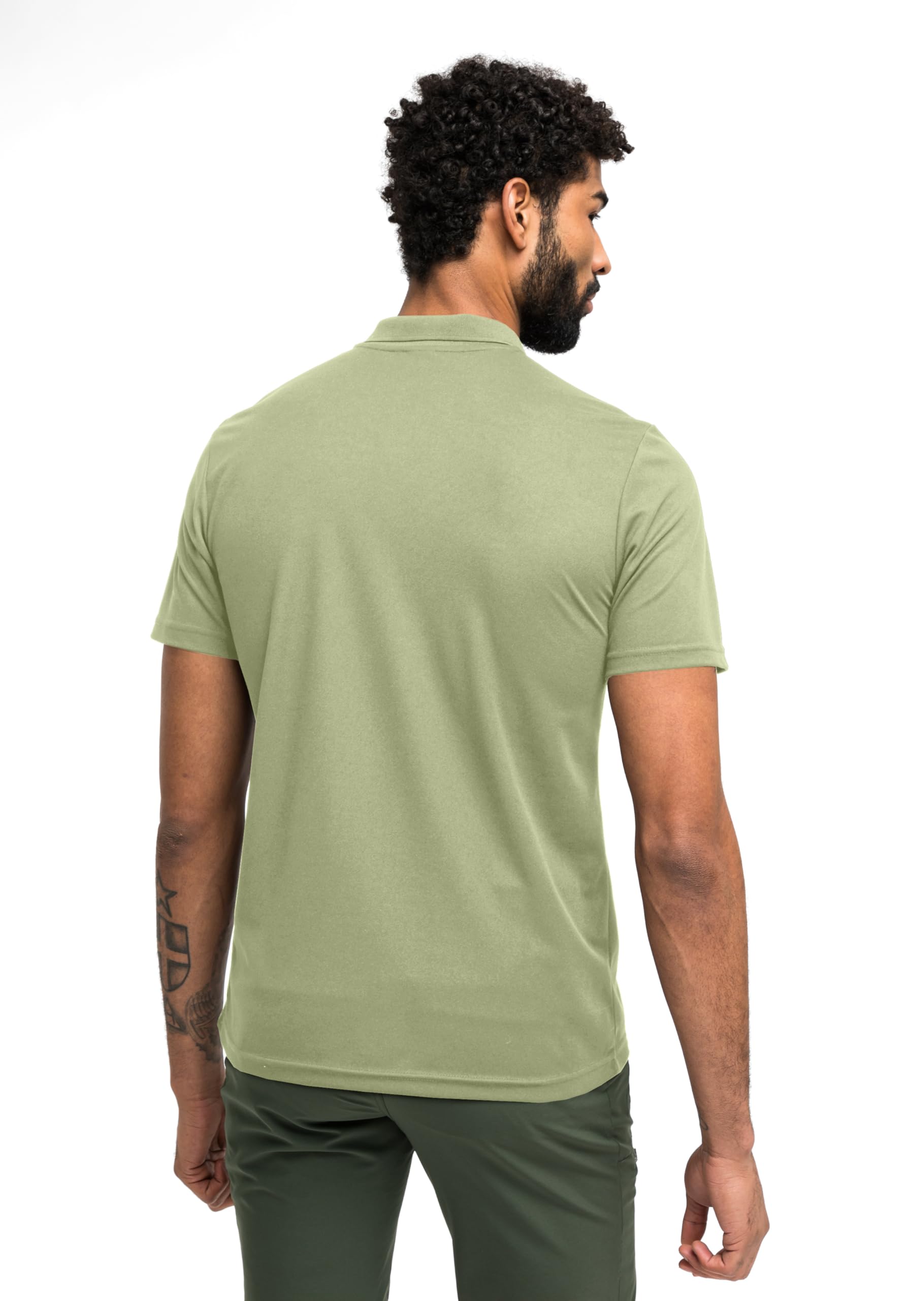 Maier Sports Ulrich, Herren Poloshirt, Leichtes Piqué-Funktionspoloshirt für Wandern und Freizeit, dryprotec Technologie, Atmungsaktiv