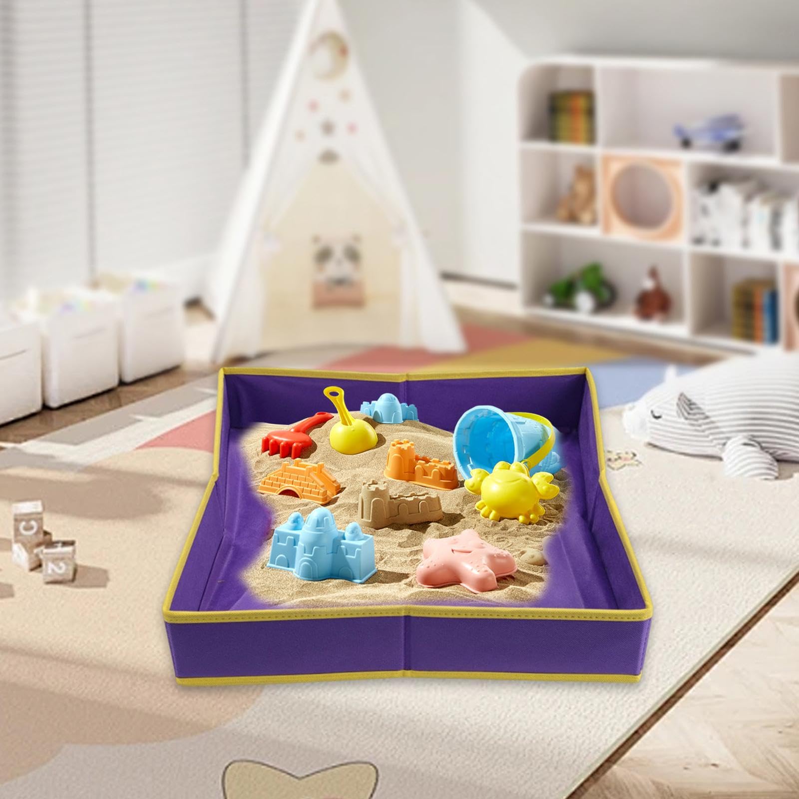 Lipstore Bac à Sable pour Enfant Plateau Grand Espace Lisse Facile à