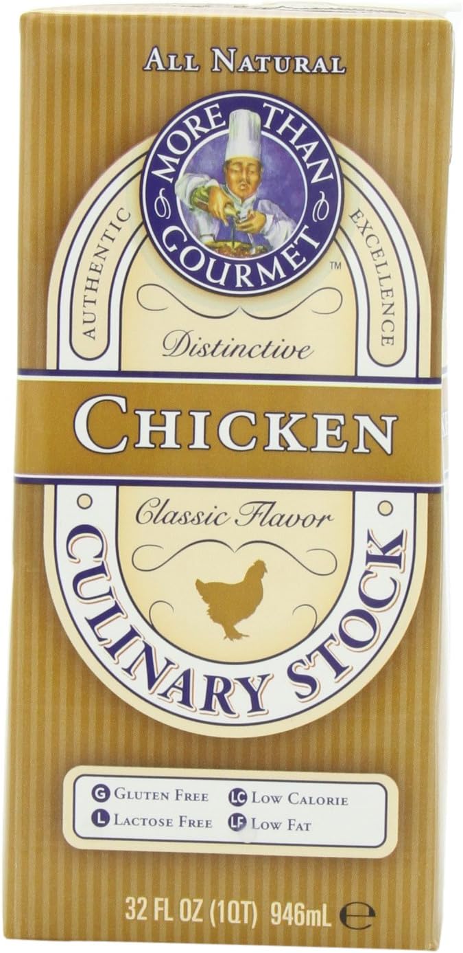 More Than Gourmet Chicken Culinary Stock, 32-Ounce Units (Pack of 6)