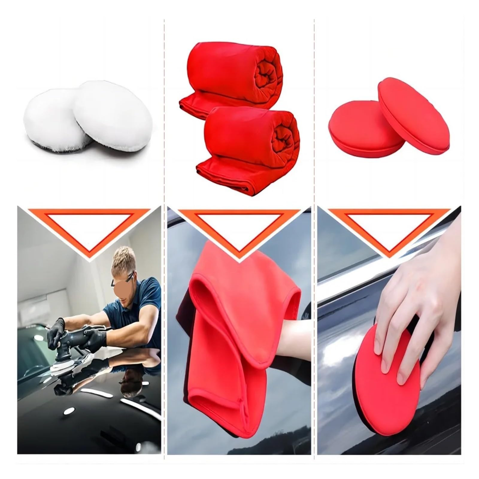 Juego de 32 cepillos de limpieza para detalles de coche, cepillos profesionales y almohadillas de pulido para interior exterior y ruedas, accesorios de coche para una experiencia de limpieza