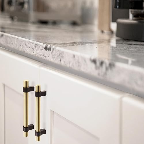 Vista 171 de Design House 189647 - Tiradores sólidos para gabinete, paquete de 10, tiradores de cajón de centro a centro, manijas de cocina modernas, acero Acero