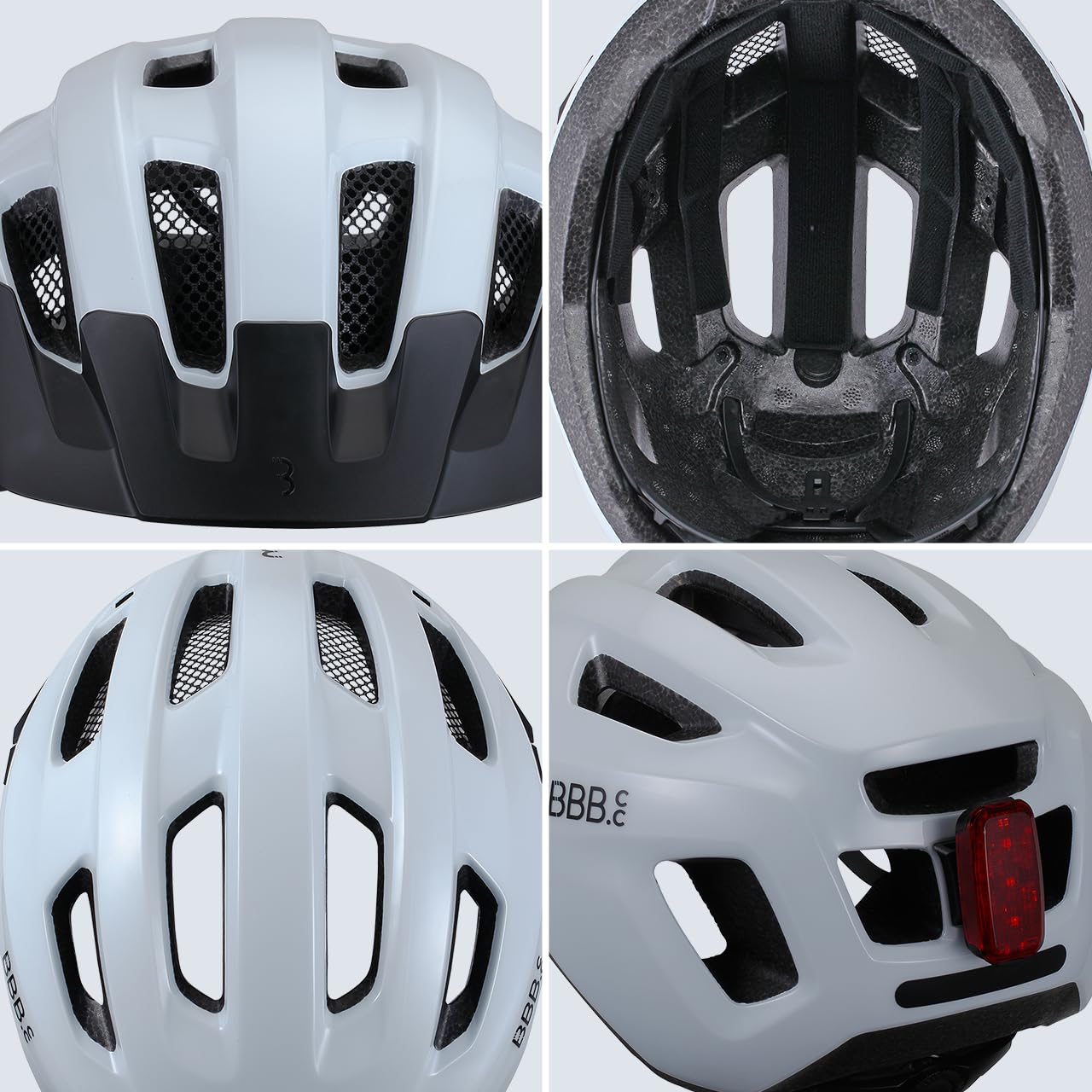 BBB Cycling Casco da ciclismo per uomo e donna con visiera rimovibile, Condor 2.0 + borsa da viaggio BHE-173T nero opaco M (52-58 cm)