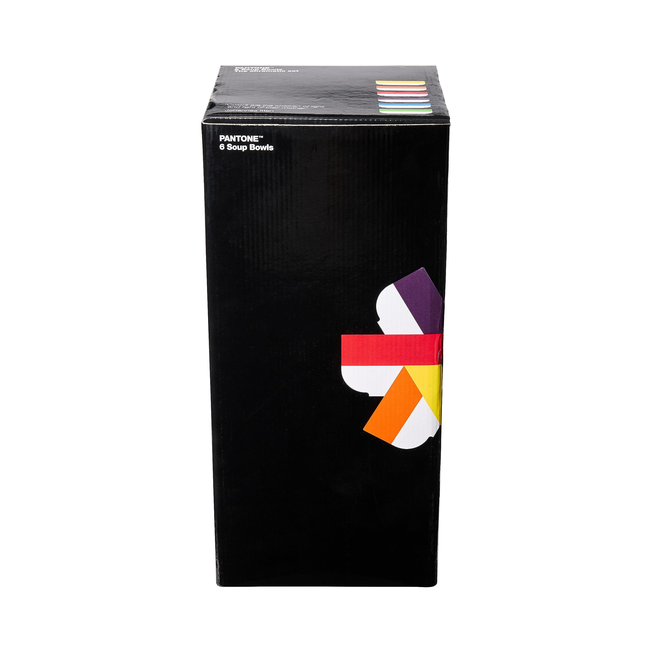 Copenhagen Design PANTONE Porzellan Schale, 6er Geschenkbox Farben, Yellow 012, Orange 021, Red 2035, Green 3539, Blue 2150, Violet 519