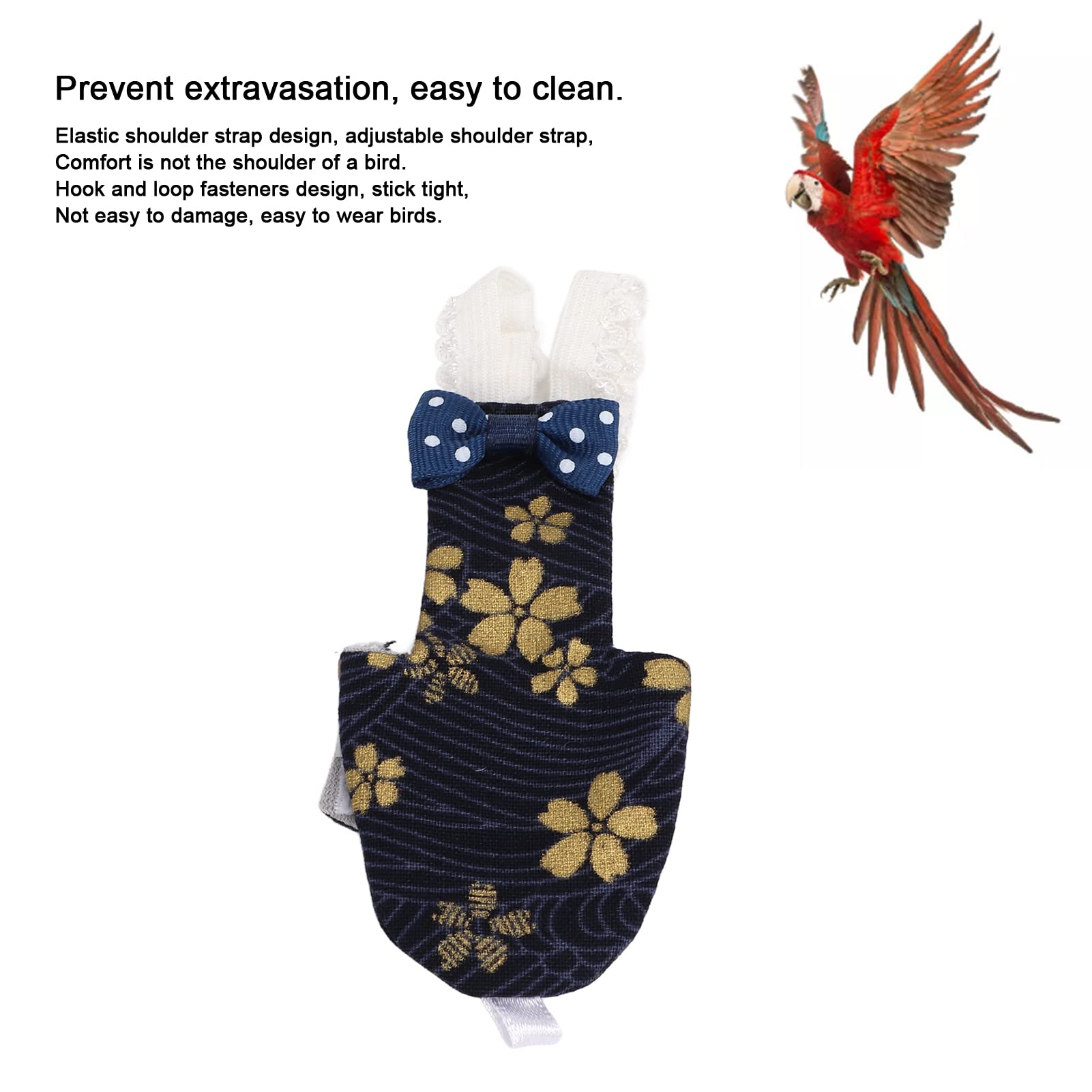 BESPORTBLE 4 Stuks Luiers Voor Papegaaienvluchtpakken Vogelluiers Binnenste Laag Luierkleding Voor Papegaaien