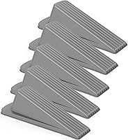 Vista 9 de Crosize Paquete de 5 topes de puerta para la parte inferior de la puerta, topes de puerta de goma de alta calidad, cuña resistente para alfombras