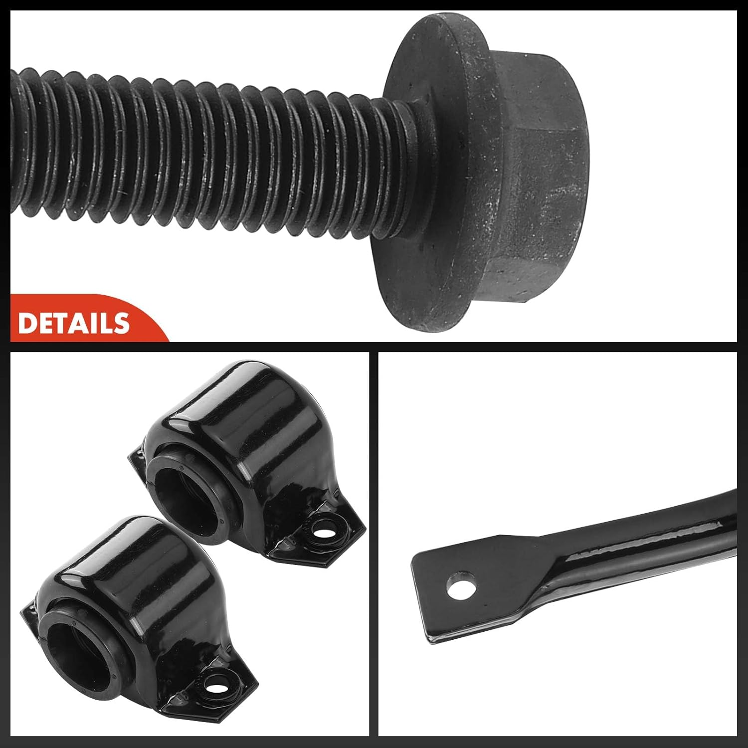 A-Premium [36mm] Front Suspension Stabilizer Bar Link Kit, with Bracket Compatible with Chevy Trailblazer 04-07, Trailblazer EXT 04-06, GMC Envoy 04-07, Envoy XL 04-06, Envoy XUV 04-05, Olds Bravada