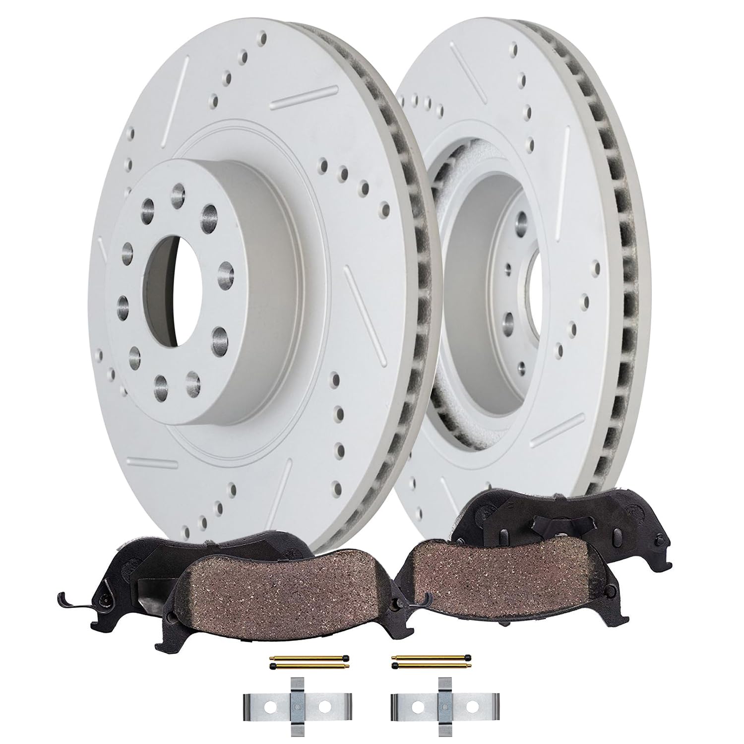 Detroit Axle - Front Brake Kit for 2016 2017 2018 Cadillac CT6