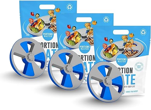 Miniatura 10 de Portions Master Plato todo en uno  Ayuda para la pérdida de peso de la dieta  Administración de alimentos y control de porciones todo en uno
