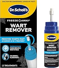 Dr. Scholls Freeze Away Wart Remover for Hands & Feet, 12 ct Removes Warts Fast in as Little as 1 Treatment, Fast-Acting Treatment for Common and Plantar Wart Removal, Safe to Use on Kids Ages 4+