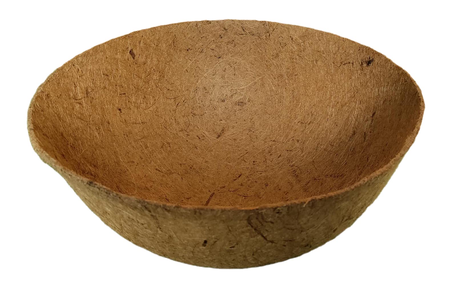 Shop4allsorts Brown Natural Coco Hanging Basket Liner Cupped Shaped Coco Liner For A 14 Inch Basket
