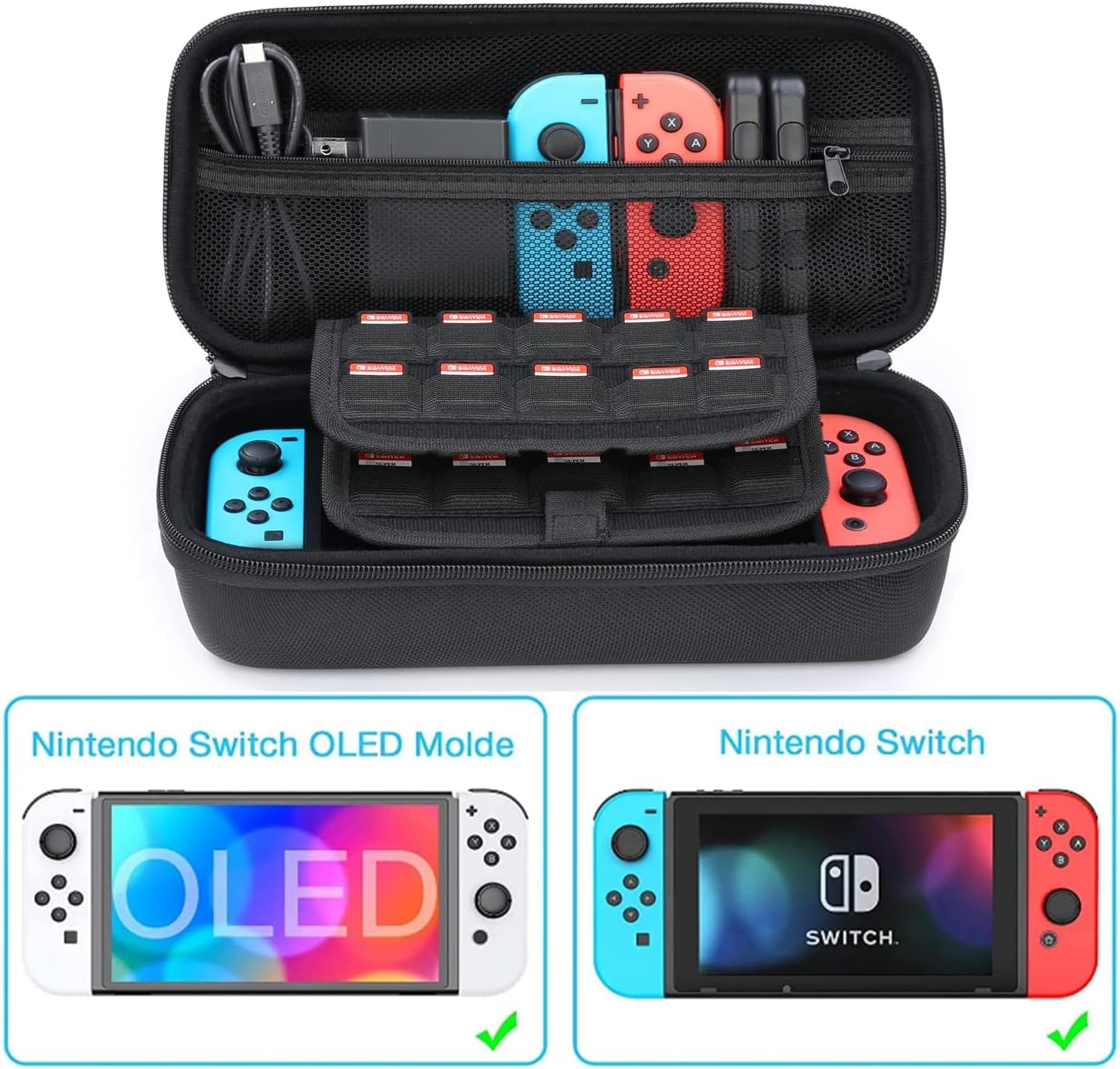 Amazon Crazy 🔥 Deals HEYSTOP Switch Carrying Case Compatible with Nintendo Switch, Portable Travel Case with Screen Protector, 6Thumb Caps and PlayStand, Case for Nintendo Switch Accessories and Games, (Red/White) 80% Off Discount HEYSTOP Switch Carrying Case Compatible with Nintendo Switch, Portable Travel Case with Screen Protector, 6Thumb Caps and PlayStand, Case for Nintendo Switch Accessories and Games, (Red/White)